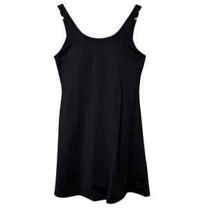 Zyia Active Match Point Activewear Tank Dress w/Shorts Black Women’s Medium